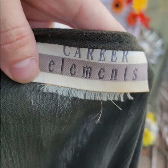 CAREER ELEMENTS Vintage tunic, front button detail - Picture 6 of 6